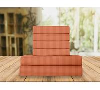 Elegant Comfort Lussuose lenzuola morbide e di prima qualità, motivo Dobby a righe 1500, in microfibra, di prima qualità, resistenti alle pieghe e allo scolorimento, set di biancheria da letto