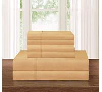 Elegant Comfort Lussuoso set di biancheria da letto in cotone egiziano a 1500 fili, 4 pezzi, di alta qualità, resistente alle pieghe, lenzuolo con angoli elasticizzati, tasca profonda, misura