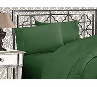 Elegant Comfort Lussuoso set di lenzuola da 4 pezzi, qualità egiziana, 1500 fili, ricamate a tre linee, morbido, qualità alberghiera, resistente alle pieghe e allo sbiadimento, per letto king size,
