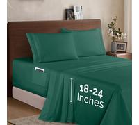 Elegant Comfort Luxury 1500 Set di lenzuola in microfibra di qualit alberghiera premium, 4 pezzi - Lenzuolo con angoli morbido ed elastico, prof