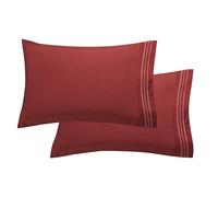 Elegant Comfort Luxury Ultra-Soft 2-Pezzi Federa - 1500 Microfibra Premium Qualit Hotel Doppia Spazzolata - Antirughe Standard/Queen B