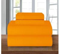Elegant Comfort Set di biancheria da letto in cotone egiziano egiziano a 1500 fili, di alta qualità, resistente alle pieghe, lenzuolo con angoli elasticizzati, tasca profonda fino a 40,6 cm, Twin/Twin