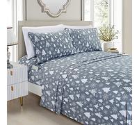 Elegant Comfort Set di biancheria da letto morbide e lussuose, in microfibra 1500, di qualità alberghiera, morbidezza, resistente alle pieghe e allo scolorimento (6 pezzi), per letto California king,