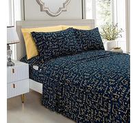 Elegant Comfort Set di biancheria da letto morbide e lussuose, in microfibra di prima qualità, con motivo natalizio 1500, di prima qualità, morbide, resistenti alle pieghe e allo scolorimento (6