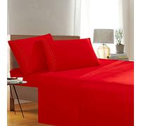 Elegant Comfort Set di lenzuola da 3 pezzi di qualità egiziana, 1500 fili, ultra morbido e lussuoso, resistente alle pieghe e allo sbiadimento, include lenzuolo piatto, lenzuolo con angoli e 1 federa,