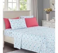 Elegant Comfort Set di lenzuola morbide e lussuose, in microfibra di prima qualità, in microfibra di qualità alberghiera, motivo natalizio 1500, morbido, resistente alle pieghe e allo scolorimento (6