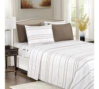 Elegant Comfort Set di lenzuola più morbide e accoglienti, 6 pezzi, microfibra di qualità alberghiera 1500, con tasca profonda, resistente alle pieghe, set di lenzuola floreali, in lino Traci