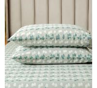 Elegant Comfort Set di lenzuola ultra morbide in 100% flanella di cotone turco, 4 pezzi. Lenzuola natalizie in flanella di prima qualità calde e accoglienti, lenzuolo con angoli con tasca profonda.