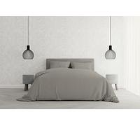 Elegant CP-EL-GRIGIO-2PST Parure Copripiumino, Microfibra, Grigio, Matrimoniale, 200x250x1 cm, 3 unità