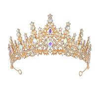 Elegant Crown Headband for Women Birthday Decorations and Wandern Herren Kleidung (Red One Size )