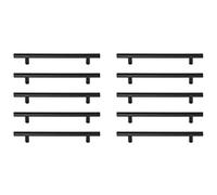 Elegant Decor Indoor Modern Home Decorative Quinn 6-5/16" Centro a Centro Nero Opaco Bar Pull Multipack (Set di 10)