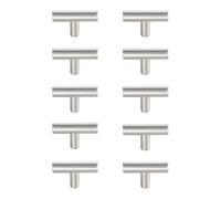 Elegant Decor Indoor Modern Home Decorative Quinn nichel spazzolato T Pull Multipack (Set di 10)