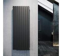ELEGANT Design - Termosifone piatto Antrazit, a doppio strato, per bagno, salotto, termosifone, verticale