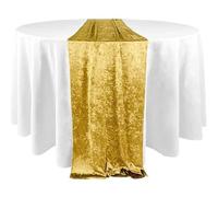 Elegant Event Essentials - Runner da tavola lungo in velluto schiacciato per feste - Per feste primaverili, matrimoni, ricevimenti, banchetti, spazio pranzo domestico, decorazione natalizia (12" x 108