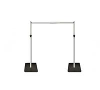 Elegant Event Essentials - Supporto telescopico per fondali nuziali, 9 m x 3 m, con tubo regolabile e sistema drappeggiato, kit di supporto per sfondo fotografico, per foto, studio, video, compleanno