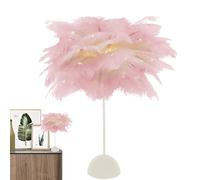 Elegant Feather Light Lamp, LED Feather Bedside Lamp, Romantic Feather Night Light, Feather LED Atmosphere Lamp, Ostrich Feather Night Light, Copper Lantern Feather Lamp, Feather Desk Lamp for Bedroom