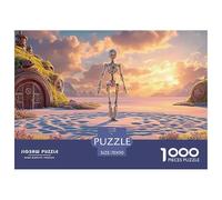 Elegant Female Robot 1000 Pezzi Cartoncino Premium Puzzle Steampunk Robot Immagini Vibranti Gioco Creativo Puzzle Decorazioni Per La Casa 70x50cm/1000pcs