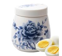 Elegant Glazed Finish - Gourmet Poacher Set, Refined Stoneware Jar for Table Serving, Modern Custard Dish, Chic Dining Accessory with Gold Rim Accents, Premium Soufflé Cup for Brunch and Desserts
