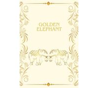 Elegant Gold Elephant Line Art Notebook: 6 x 9 inches with 120 pages