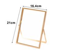 Elegant Gold Vertical Metal Photo Frame: Perfect for Memories & Decor