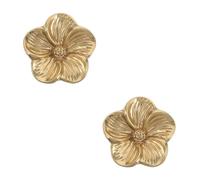Elegant Golden Brass Flower Knobs Practical Handles for Wardrobe Doors