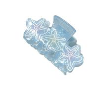 Elegant Hair Ornaments Combining Conch Sea Star Motifs with Comfortable Slip-Resistant Grip Gradated Blue Hair Claw Clip