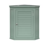 Elegant Home Fashions Armadietto da Muro Angolare Verde Salvia Stile Persiana