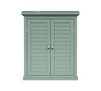 Elegant Home Fashions Armadietto Murale Porte Lamellari Verde Salvia