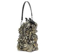 Elegant Kylin-Print Shoulder Bag Spacious PVC Compartment Multi-Functional Crossbody Purse with Adjustable Strap Kylin Design Shoulder Bag