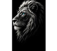 Elegant Lion Notebook - 6x9 Journal with Minimalist Black & White Design: Premium Matte Cover • Lined Pages • Perfect for Writing, School, Work & Daily Notes