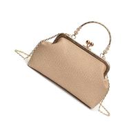 Elegant Lock Top Evening Purse Fashion Ladies Shoulder Bag Practical PU Leather Generous Storage Carrying Option Lightweight Practical Women's Purse