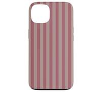 Elegant Mauve & Dusty Grey Stripes Vertical Lines Custodia per iPhone 13