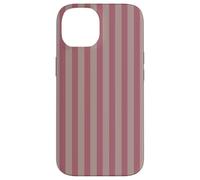 Elegant Mauve & Dusty Grey Stripes Vertical Lines Custodia per iPhone 14