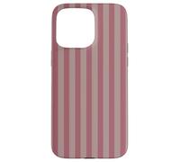 Elegant Mauve & Dusty Grey Stripes Vertical Lines Custodia per iPhone 15 Pro Max