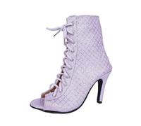 Elegant Mesh Lace High Heel Ankle Boots with Straps Breathable Open Toe Dance for Women Strap Womens Dress Sandals Size 13 Shoes Extra Wide Width