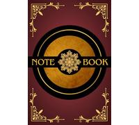 Elegant Notebook: Maroon Journal with Mandala and Gold Elements | 120 Pages | 6" x 9" | College Ruled | Volume 1