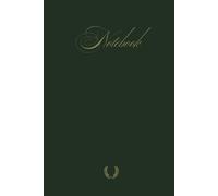 Elegant notebook with 200 pages (green): Choose a timeless, elegant notebook, perfect for work, school or taking notes at home
