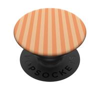 Elegant Orange and Peach Stripes Elegant Vertical Lines PopSockets PopGrip Adesivo