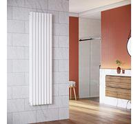 ELEGANT Radiatore Design Verticale 1800x472mm Bianco Doppio Strato | Radiatore A Pannello Design Con Scaldasalviette, Connettore Centrale, Per Ambiente Moderno E Riscaldamento