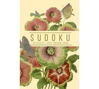 Elegant Sudoku: 60 Puzzles, Easy, Medium, and Hard | One Puzzle Per Page | Butterflies and Fresh Florals Vintage Inspired Cover
