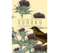 Elegant Sudoku: 60 Puzzles, Easy, Medium, and Hard | One Puzzle Per Page | Vintage Thistle Bird Inspired Cover