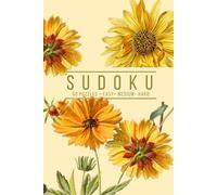 Elegant Sudoku: 60 Puzzles, Easy, Medium, and Hard | One Puzzle Per Page | Yellow Vintage Florals Botanical Inspired Cover