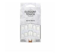 Polished Colour 24 Nails With Glue Squoval Quite White
