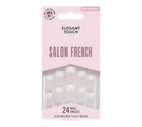 Elegant Touch Salon French 103 - Unghie Finte con Colla Medium Square 24pz
