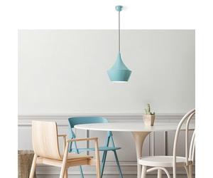 Elegant Turquoise Chandelier, regolabile in altezza 37-130 cm, corpo in metallo, diametro 23 cm, 1 attacco E27 Max 40 W, Perfect for Modern Home Décor, IP20 Rated