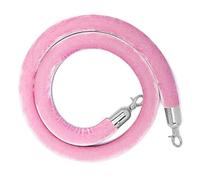 Elegant Velvet Stanchion Rope for Crowd Control | Queue Barrier with Silver Hooks | Perfect for Events and Celebrations Barriera di corda(1 Piece,3.3ft/100cm)