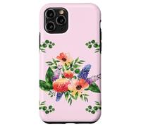 Elegant Watercolor Floral Bouquet Design with Vibrant Flower Custodia per iPhone 11 Pro