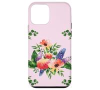 Elegant Watercolor Floral Bouquet Design with Vibrant Flower Custodia per iPhone 12 mini