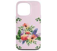 Elegant Watercolor Floral Bouquet Design with Vibrant Flower Custodia per iPhone 13 Pro