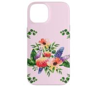 Elegant Watercolor Floral Bouquet Design with Vibrant Flower Custodia per iPhone 14